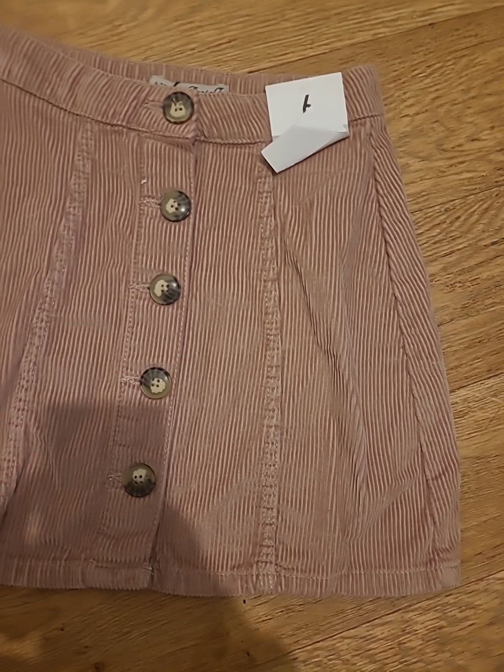 Brand New Ladies Denim&Co Size 6 Light Pink Short Skirt