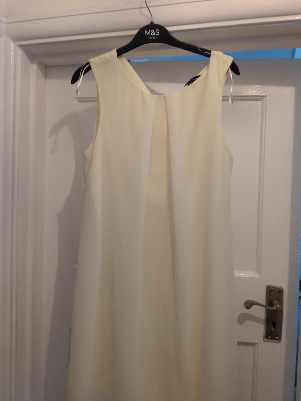 Primark 12 Lemon Yellow Sleeveless Knee-Midi Dress