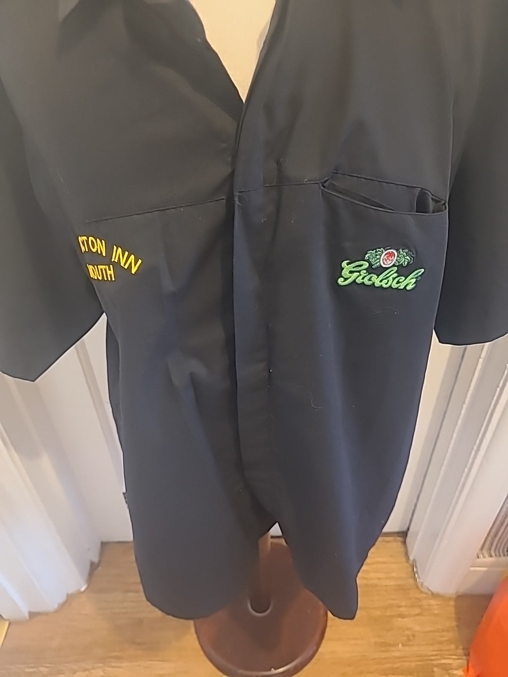Mens Grolsch Size Large Bicton Inn Black Shirt