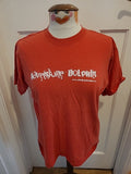 Mens Jerzees Size Small Red Print Short Sleeved Tshirt