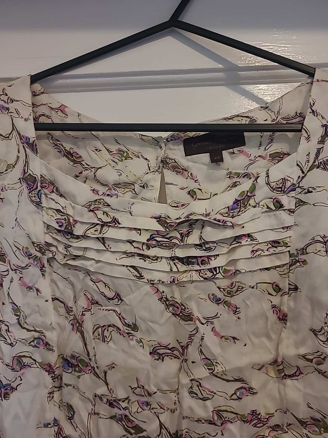 Ladies Great Plains Size Xs Multicoloured Short Sleeved Tshirt