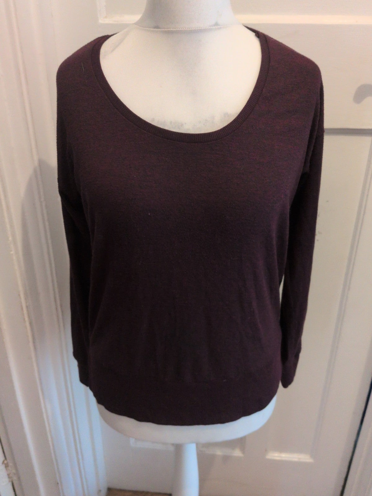 Next 10 Deep Purple Fleck Long Sleeve Jumper