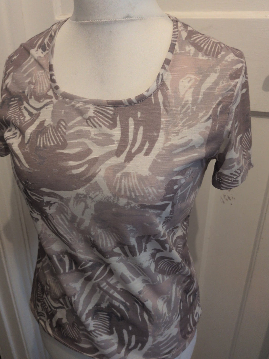 Viz.A.Viz 8/10 Grey Toned Short Sleeve T-shirt