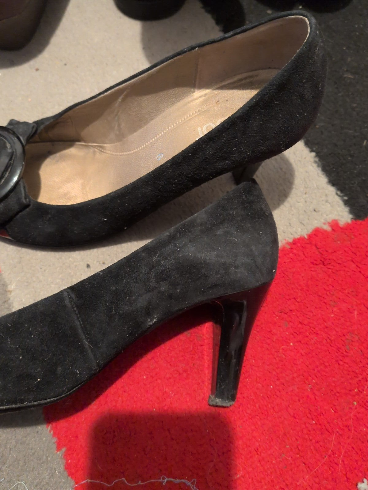 Gabor 6 Black Close Toe Heels
