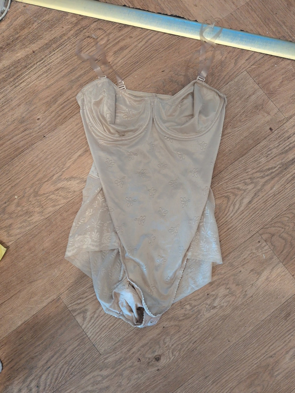 Ladies M&S Size 36B Beige Wired No Padded Body Suit