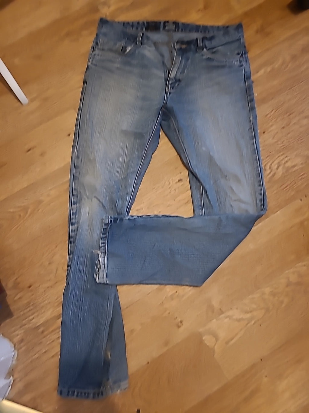 Mens Industrialize Size 32L Slim Fit Denim Jeans