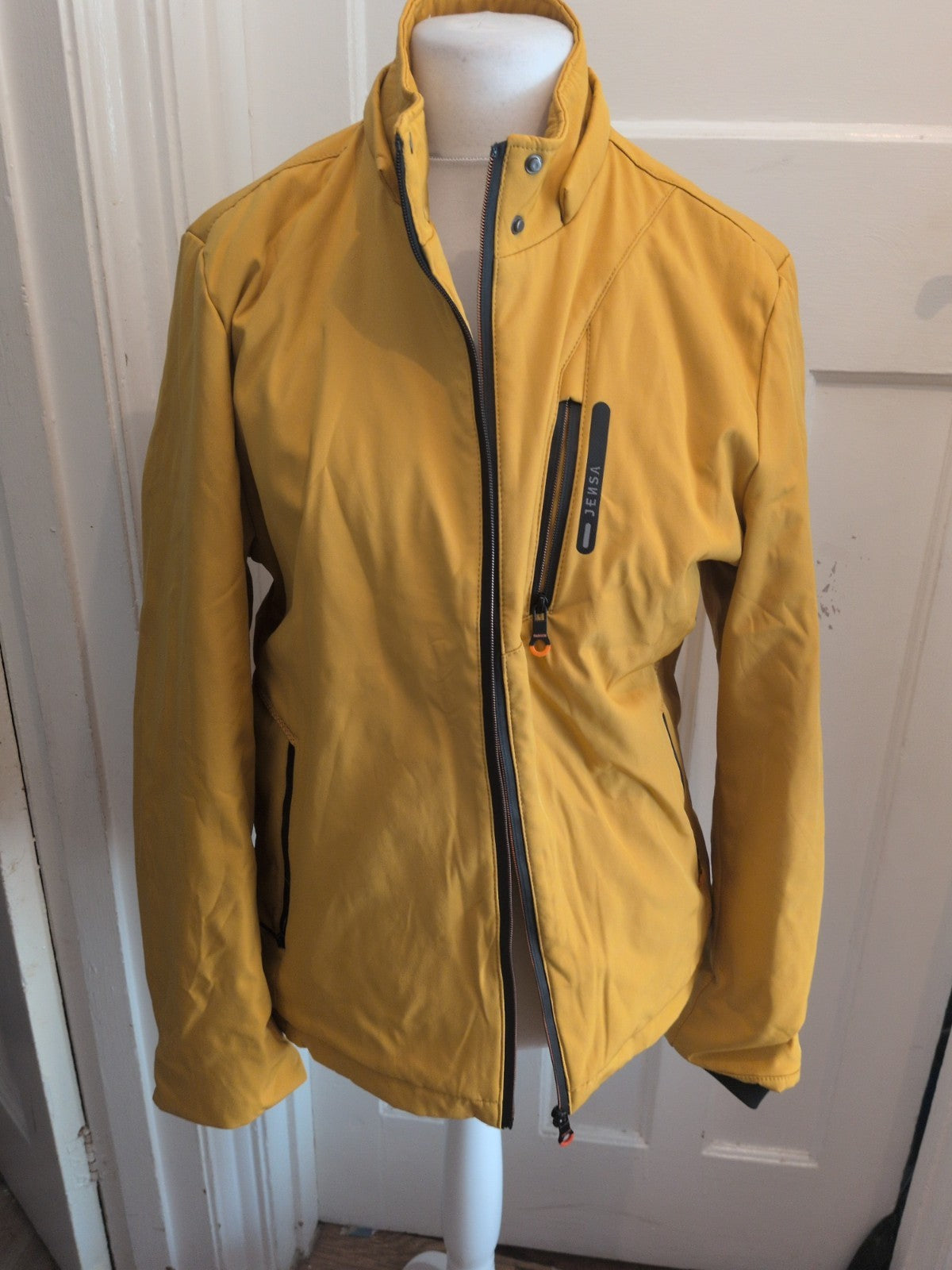 Large Yellow Fleece Lined Rain Coat