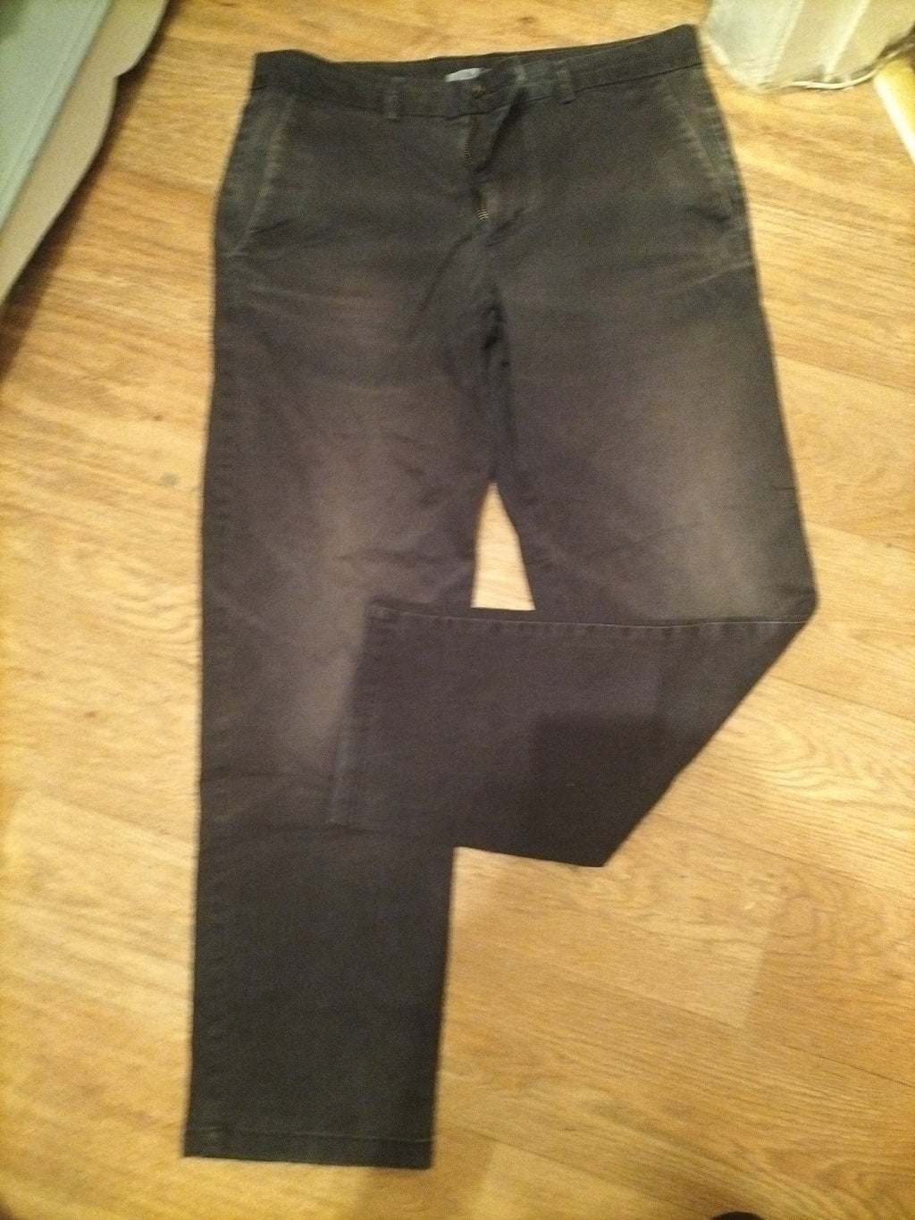Mens Tu Man Size 34x32 Straight Fit Charcoal Jeans