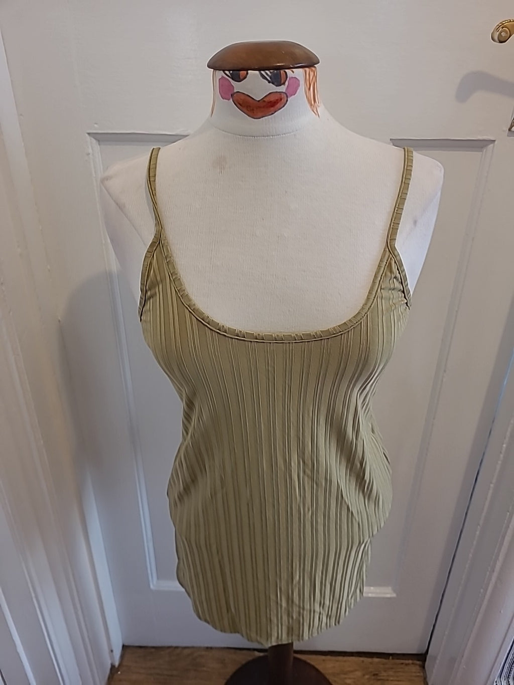 Brand New Boohoo Size 8 Khaki Sleeveless Top