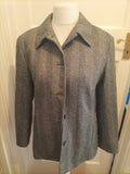 Ladies Gardeur Black White Toned Long Sleeve Blazer