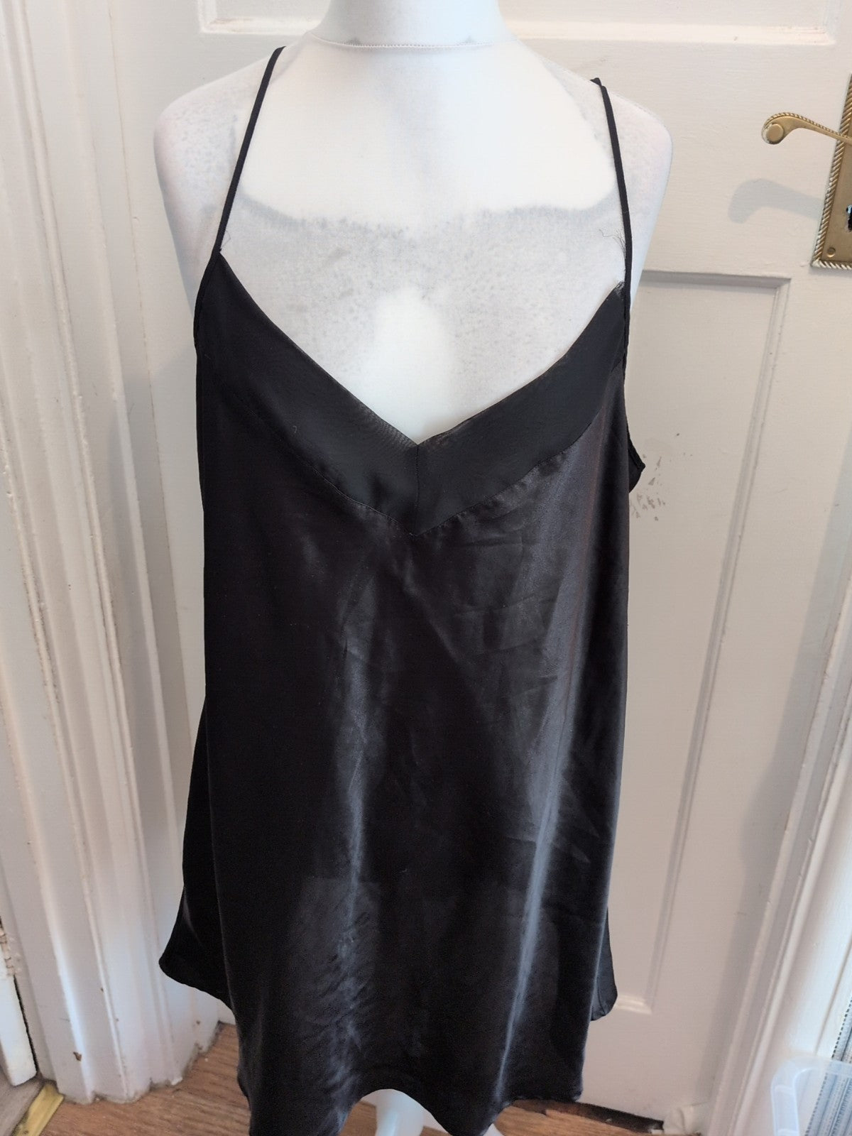 XL Black Night Dress Sleeveless