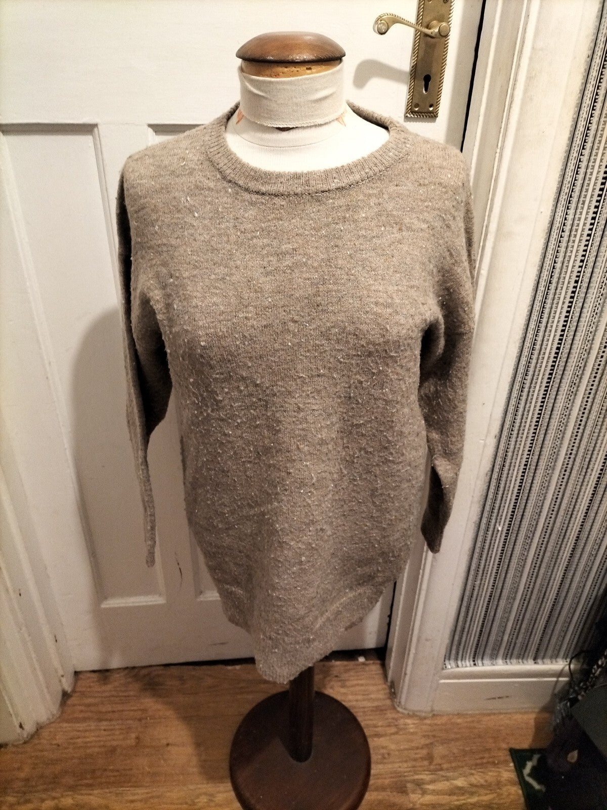 Ladies Primark Size 2xs Beige Fluffy Pullover Jumper