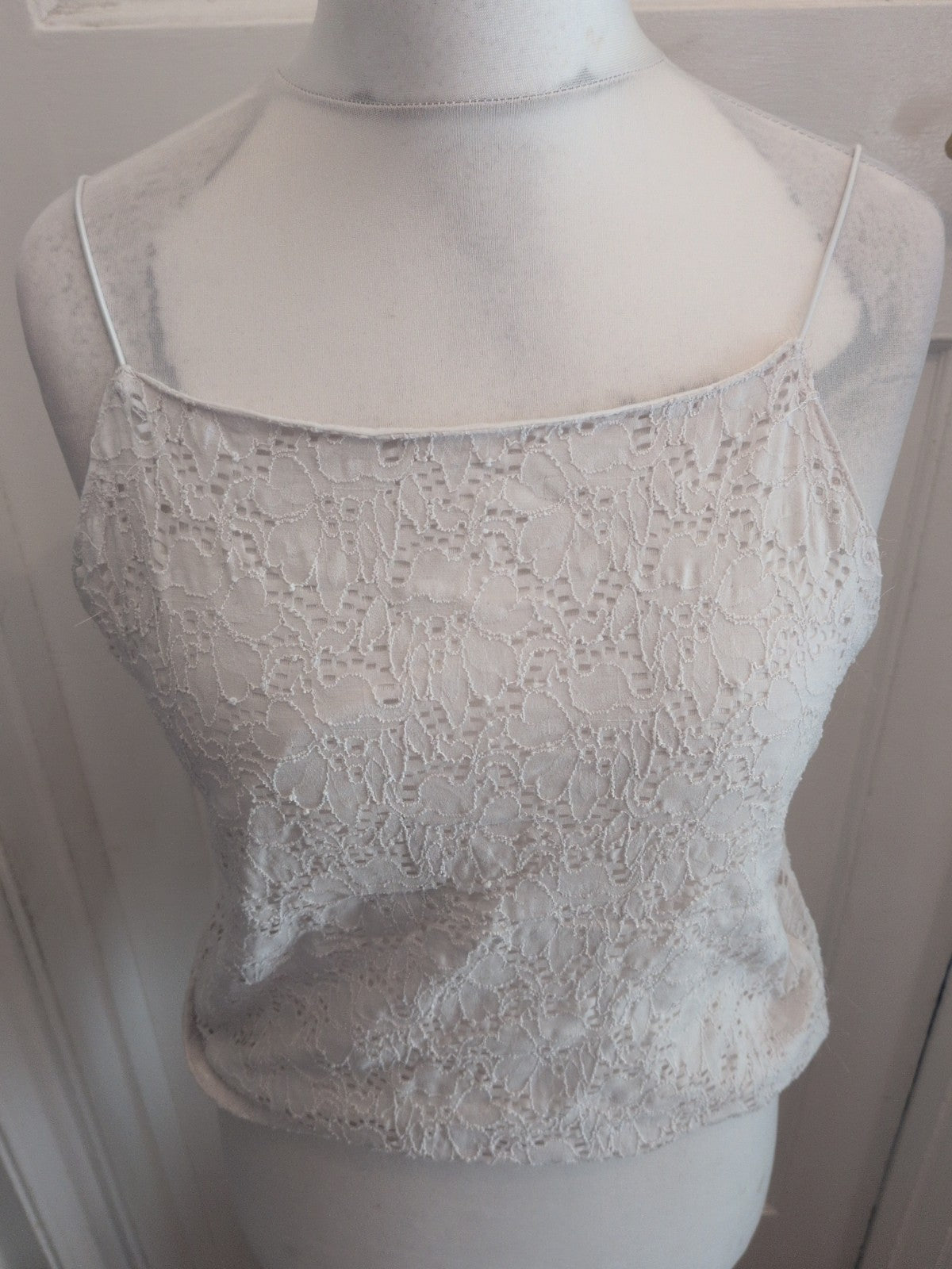 Primark Large 14-16 White Sleeveless Top