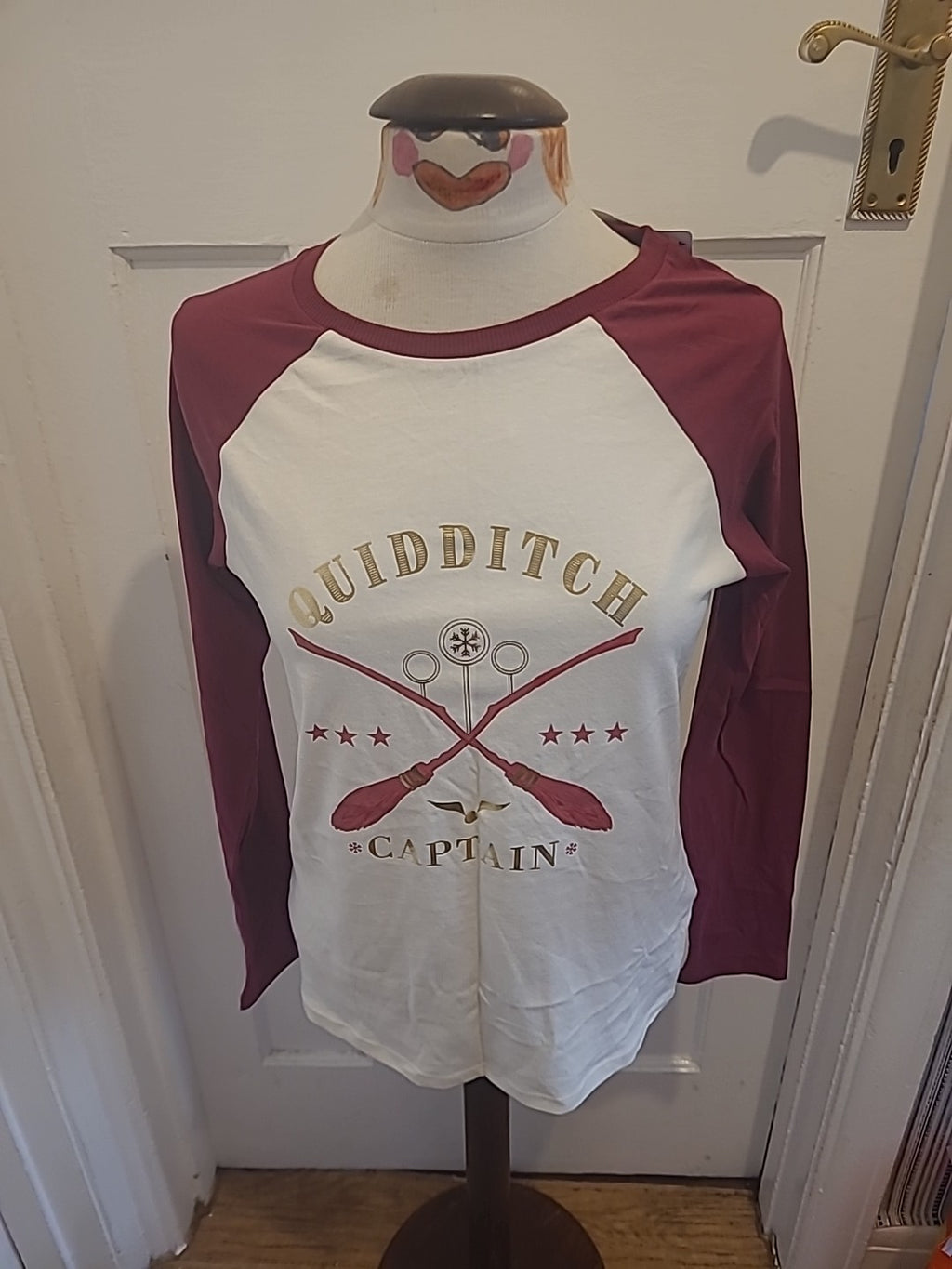Brand New Ladies Size 8-10 Harry Potter Quidditch Pyjama Top