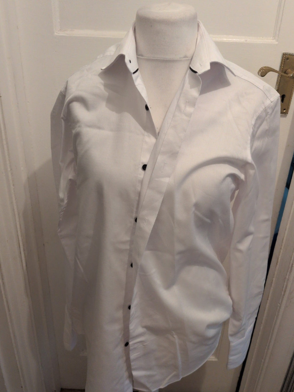 Next Occasion 16R Reg Fit Long Sleeve White Shirt