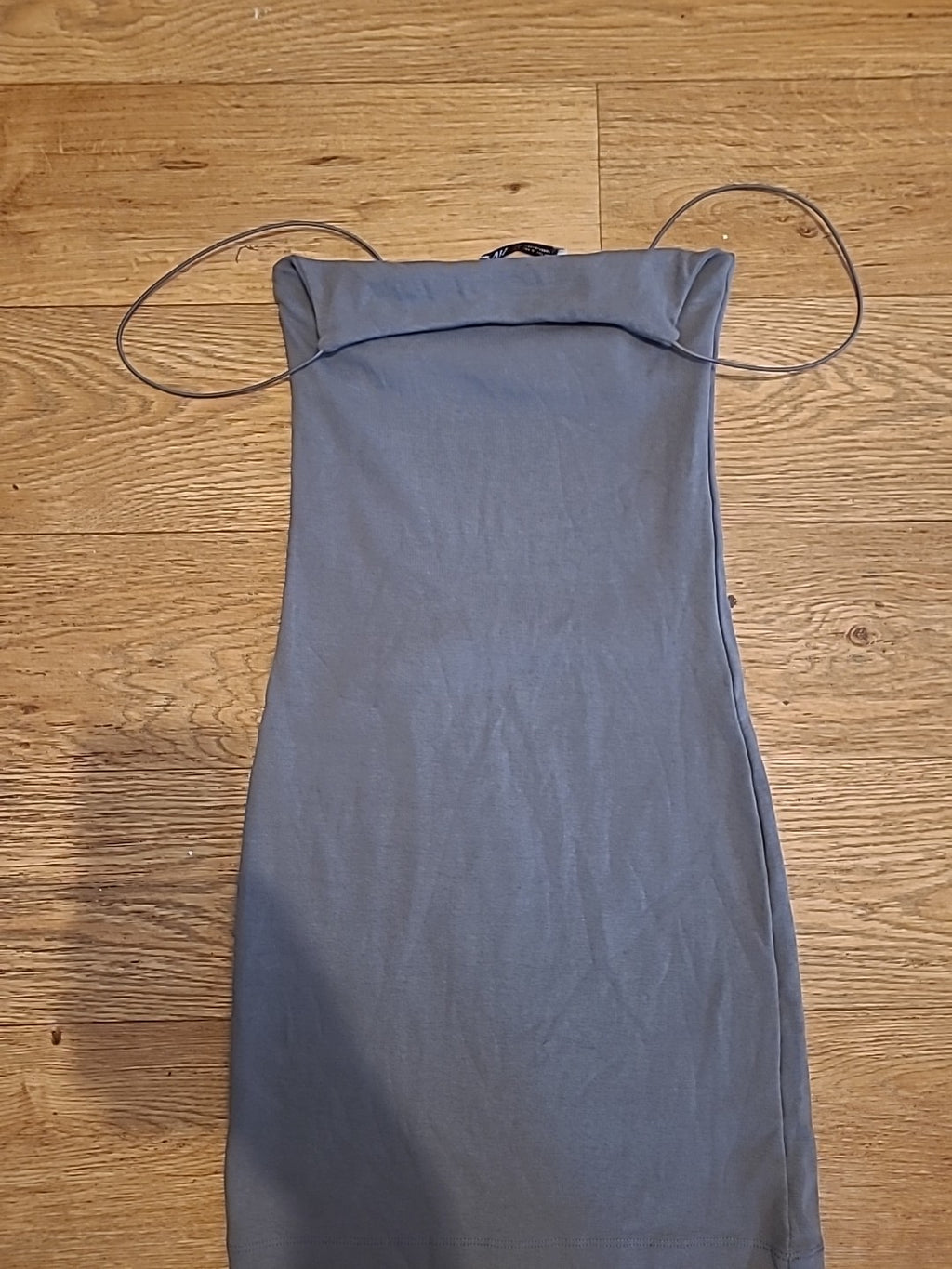 Ladies Zara Size Small Grey Strappy Pencil Dress