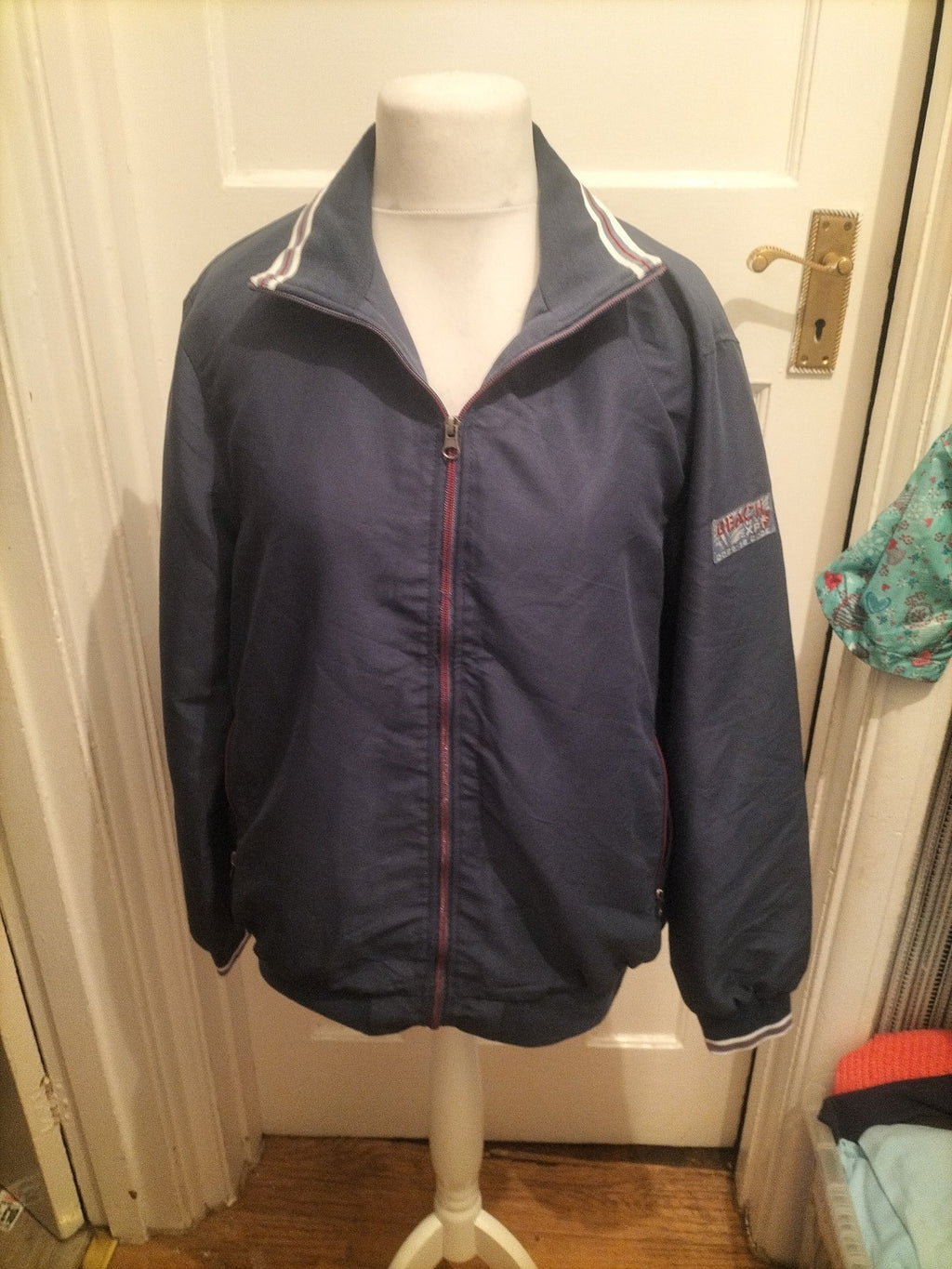 Atlas For Men Medium Navy Jacket Full Zip