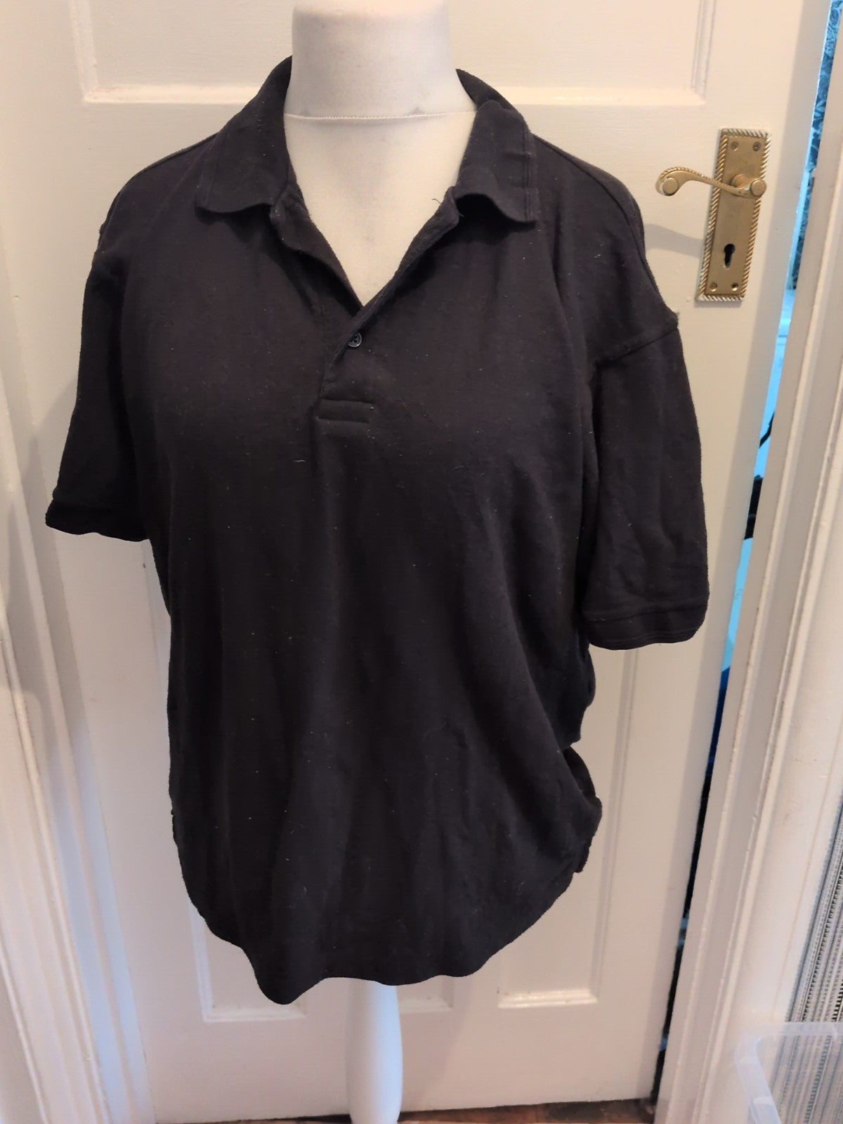 Portwest Medium Black Short Sleeve Polo