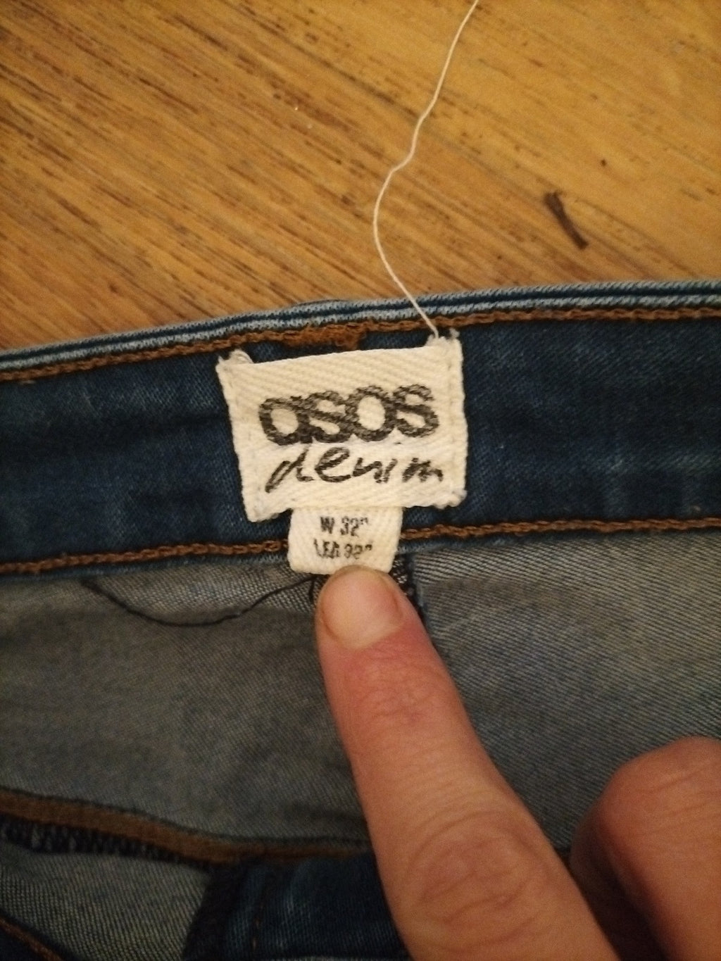 Ladies Asos Size 32x33 Denim Jeans Soft