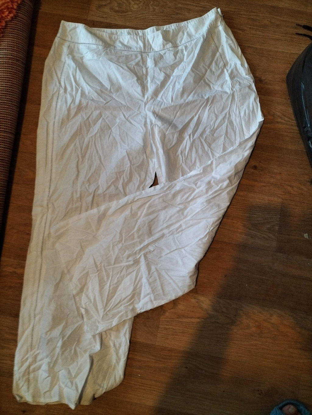 Ladies Large White Trousers