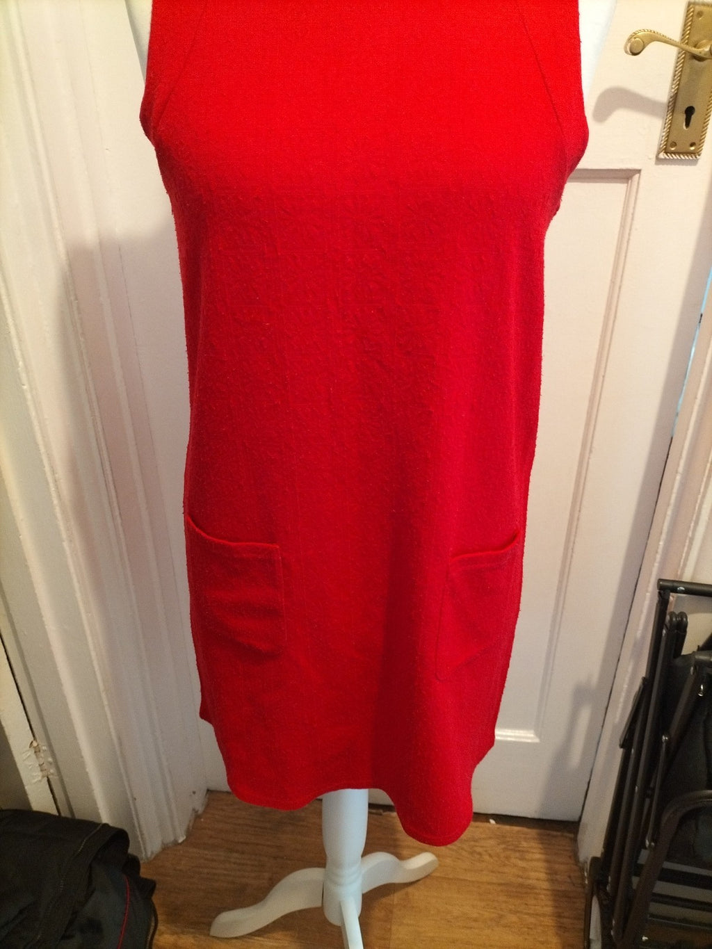 Ladies Cooperative Size Small Red Sleeveless Dress