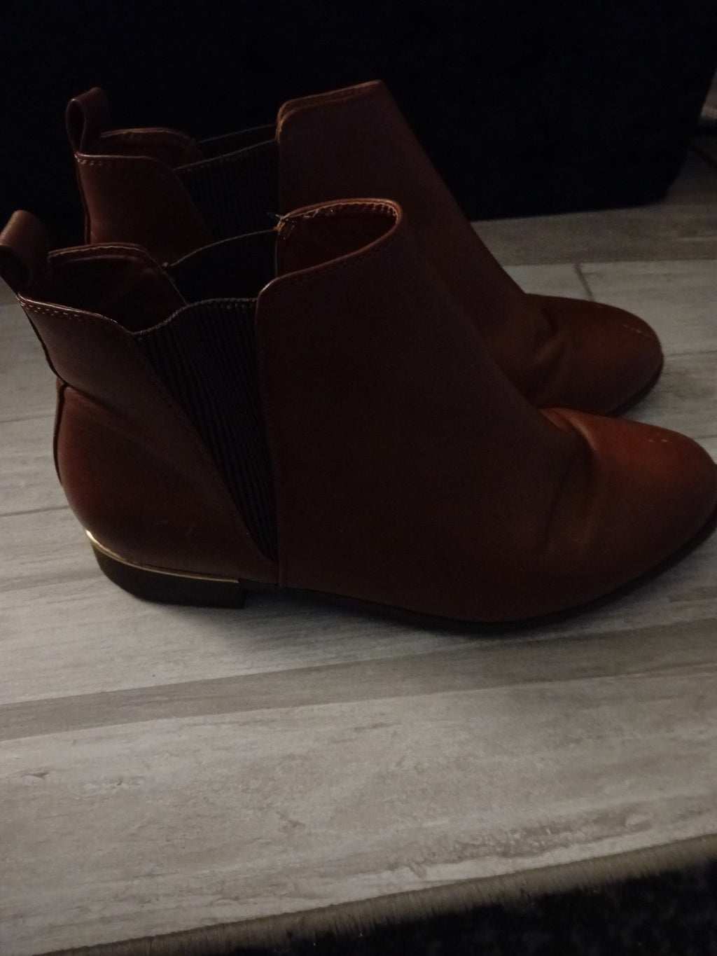 Ladies Tan Boots Wide Fit Size 7 Primark Free Delivery