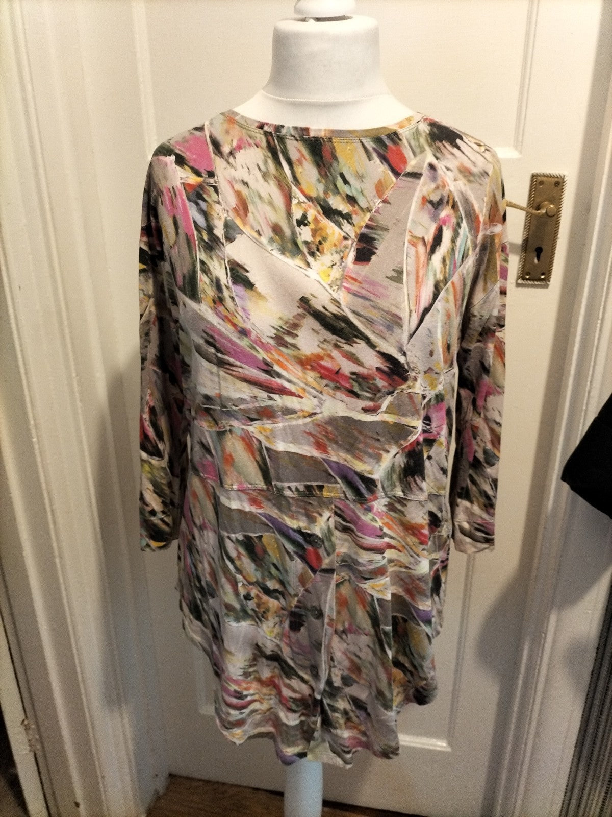 Ladies Bitte Kai Rand Size XS Multicoloured 3/4 Sleeved Dress/Blouse