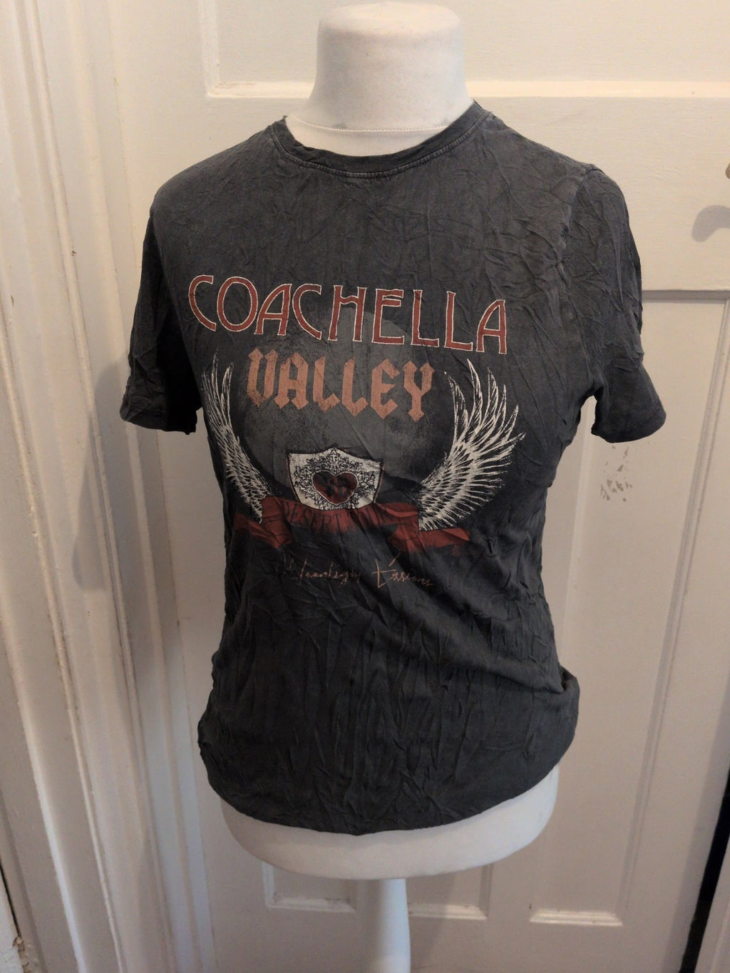 New Look 12 Grey Short Sleeve Print Short Sleeve Ladies T-shirt