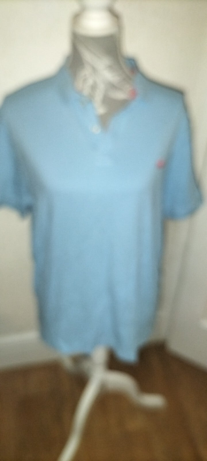 Men's Raging Bull Size Medium Blue Short Sleeve Polo Top