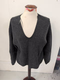 Primark Large V Neck Jumper Grey