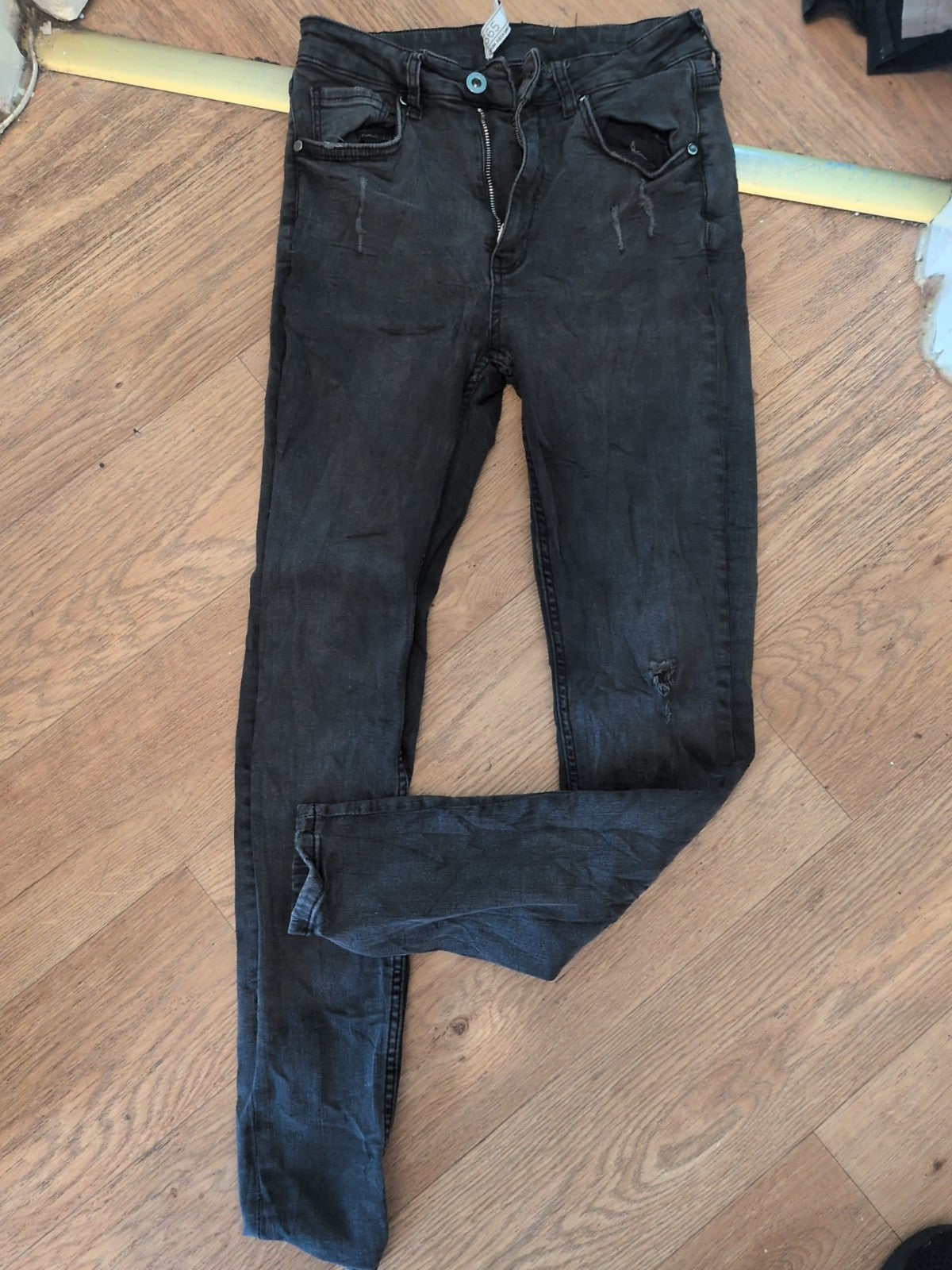 Denim365 12r Premium Alex Mid Rise Skinny(Rip In Knee)