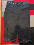 Primark 14 Black With Silver Ultra Lightweight Trousers