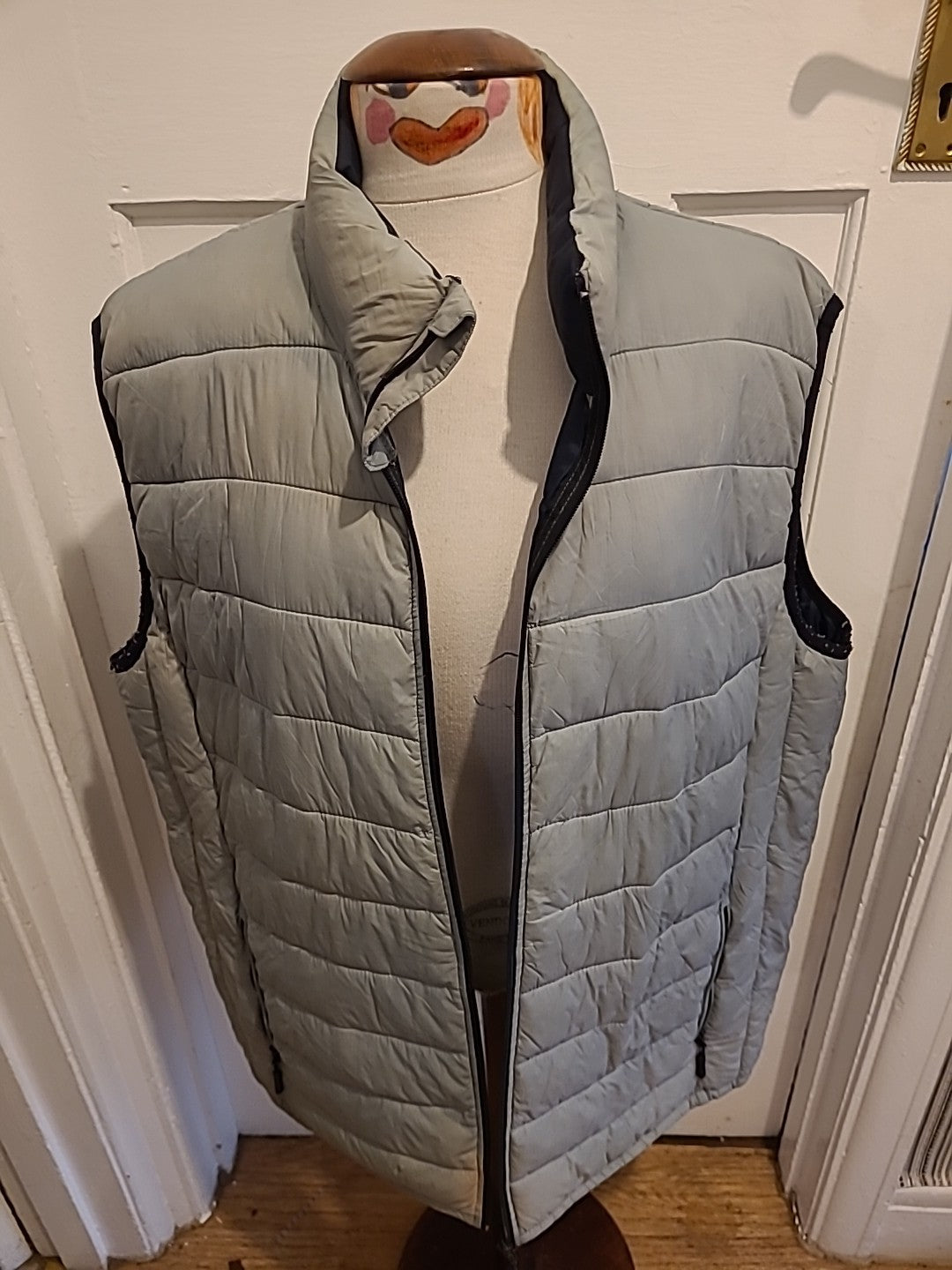 Mens Next Outerwear Size XL Grey Sleeveless Puffer