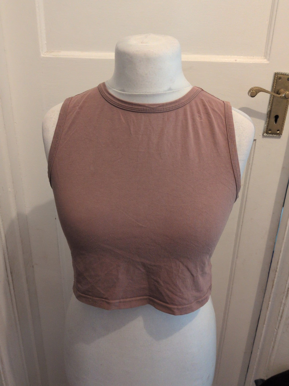 Shein XL Brown Sleeveless T-shirt