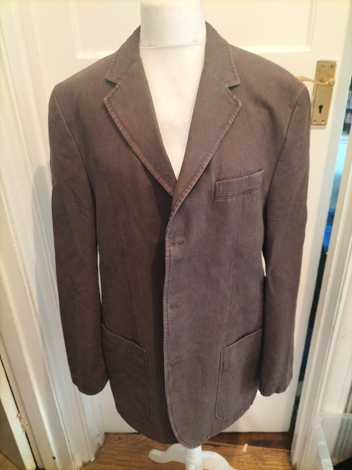 Mens Frank Eden Men Size 42r Brown Suit Jacket