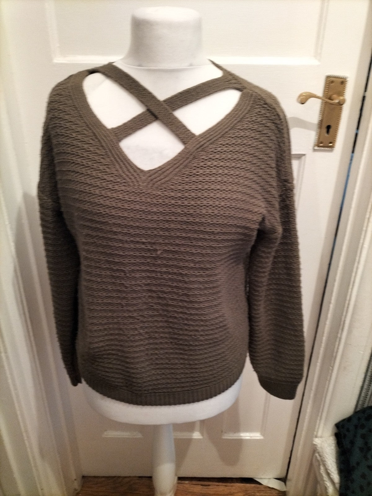 Primark 10-12 Dark Green Knit Jumper
