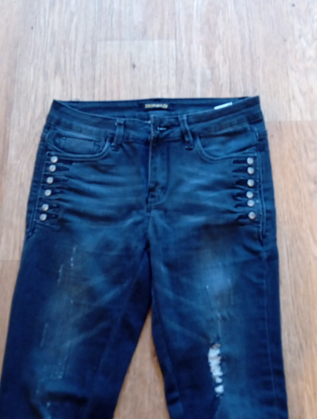 Ladies Bestiny Size Small Grey Ripped Jeans