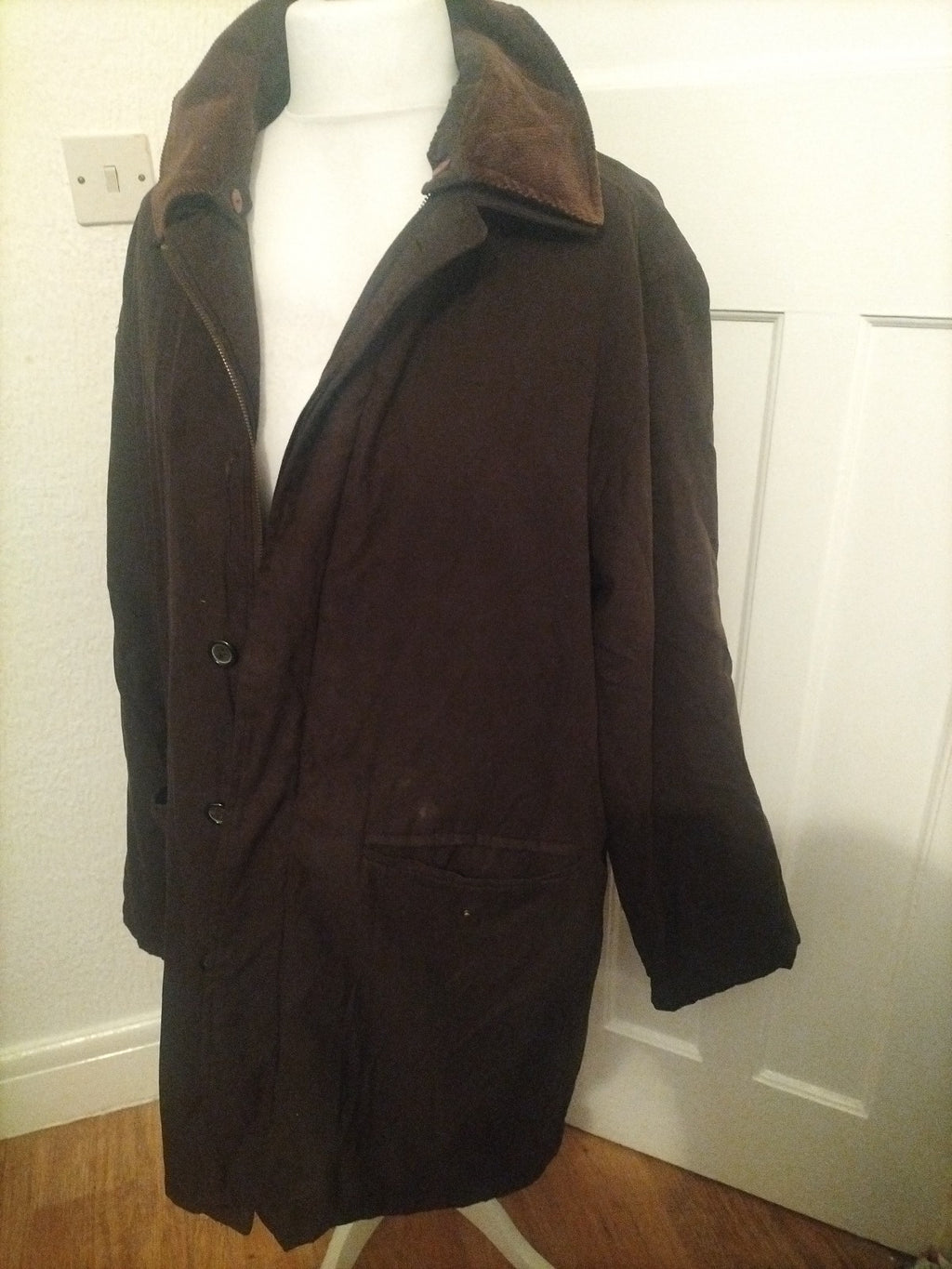 Mens Brown Coat FAR FIELD  Classic Comfort 46 Chest