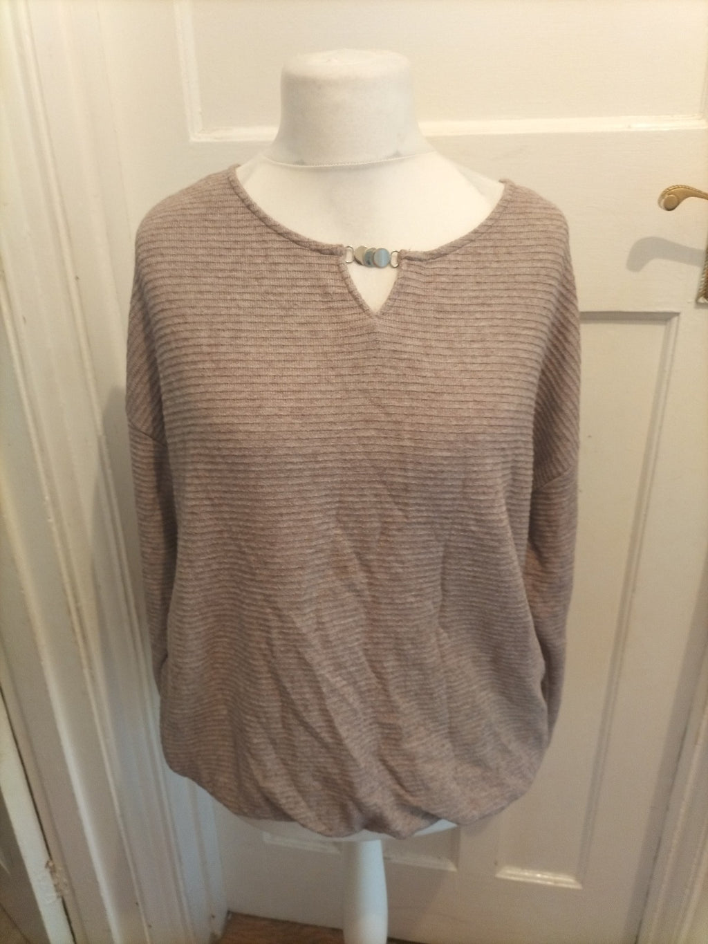Bonmarche 18 Long Sleeve Brown Jumper