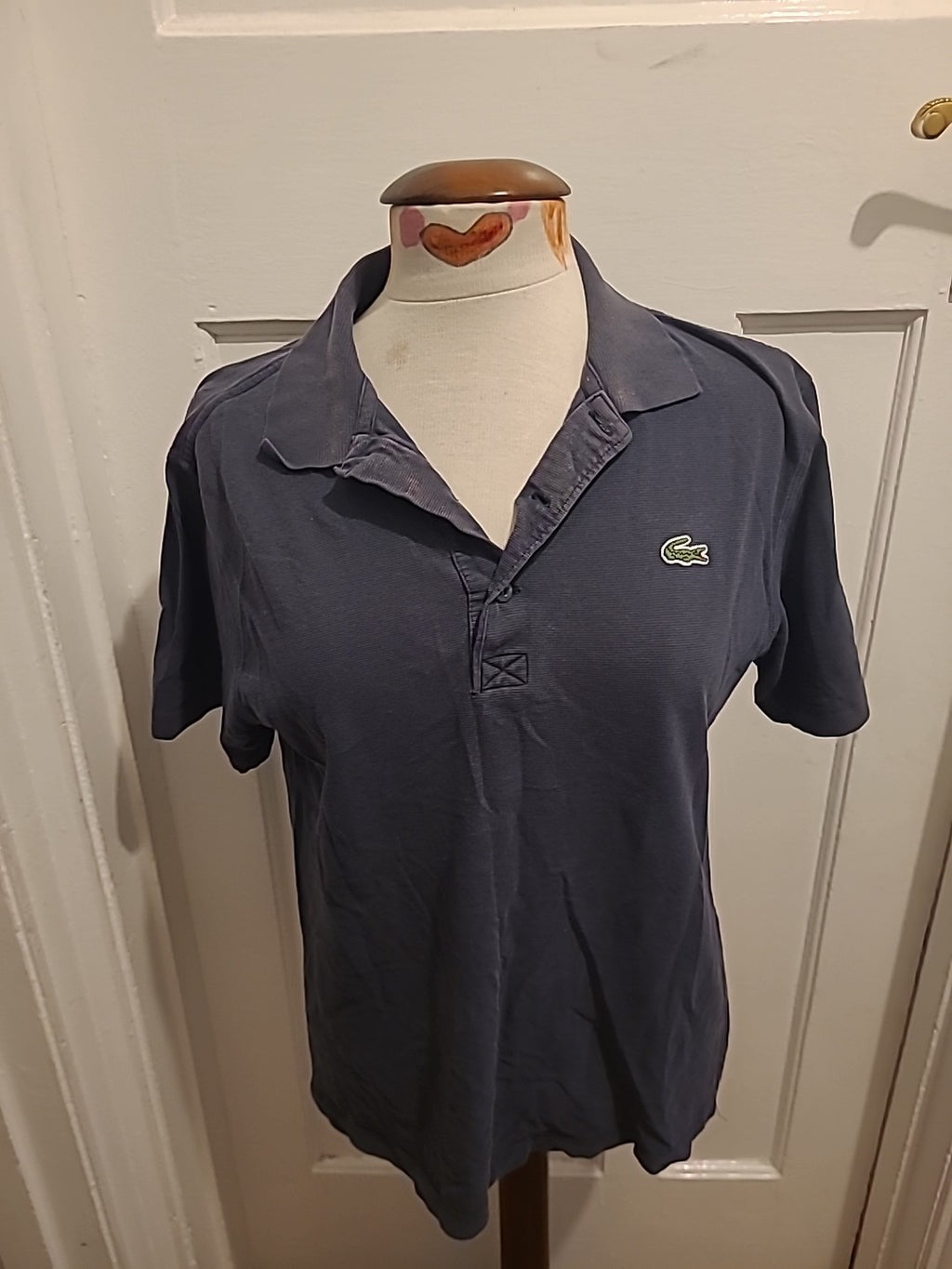 Mens Lacoste Sport Size Small Grey Short Sleeved Polo