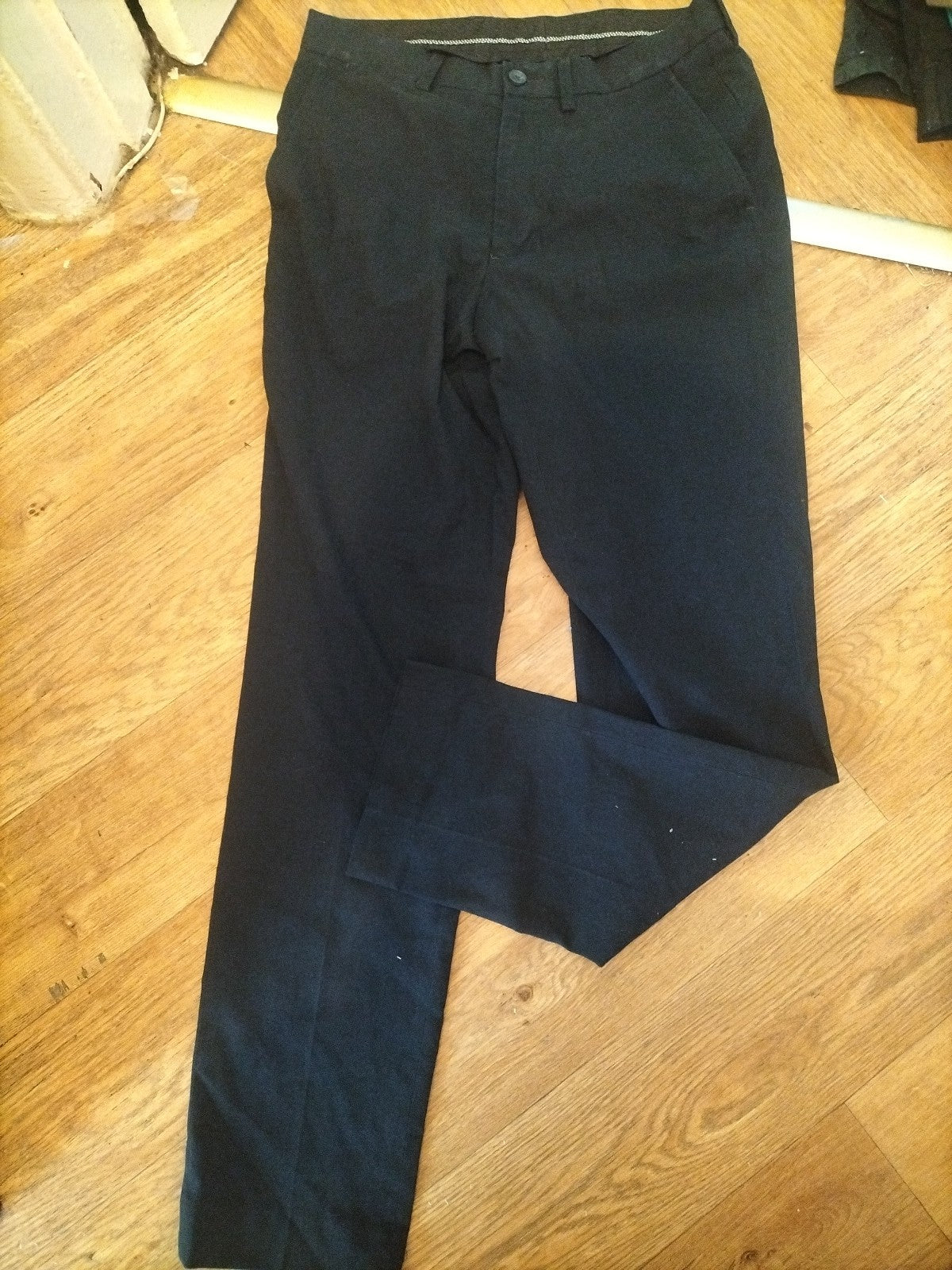 Marks And Spencer 30x33 Slim Fit Navy Trousers