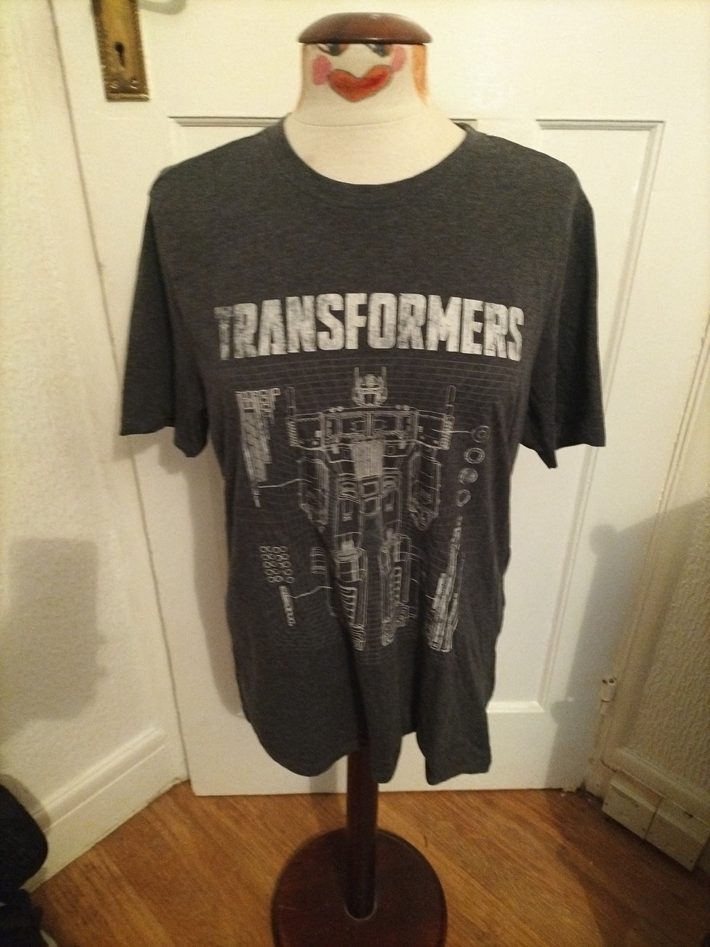 Mens Transformers Size Small Grey Short Sleeved Tshirt