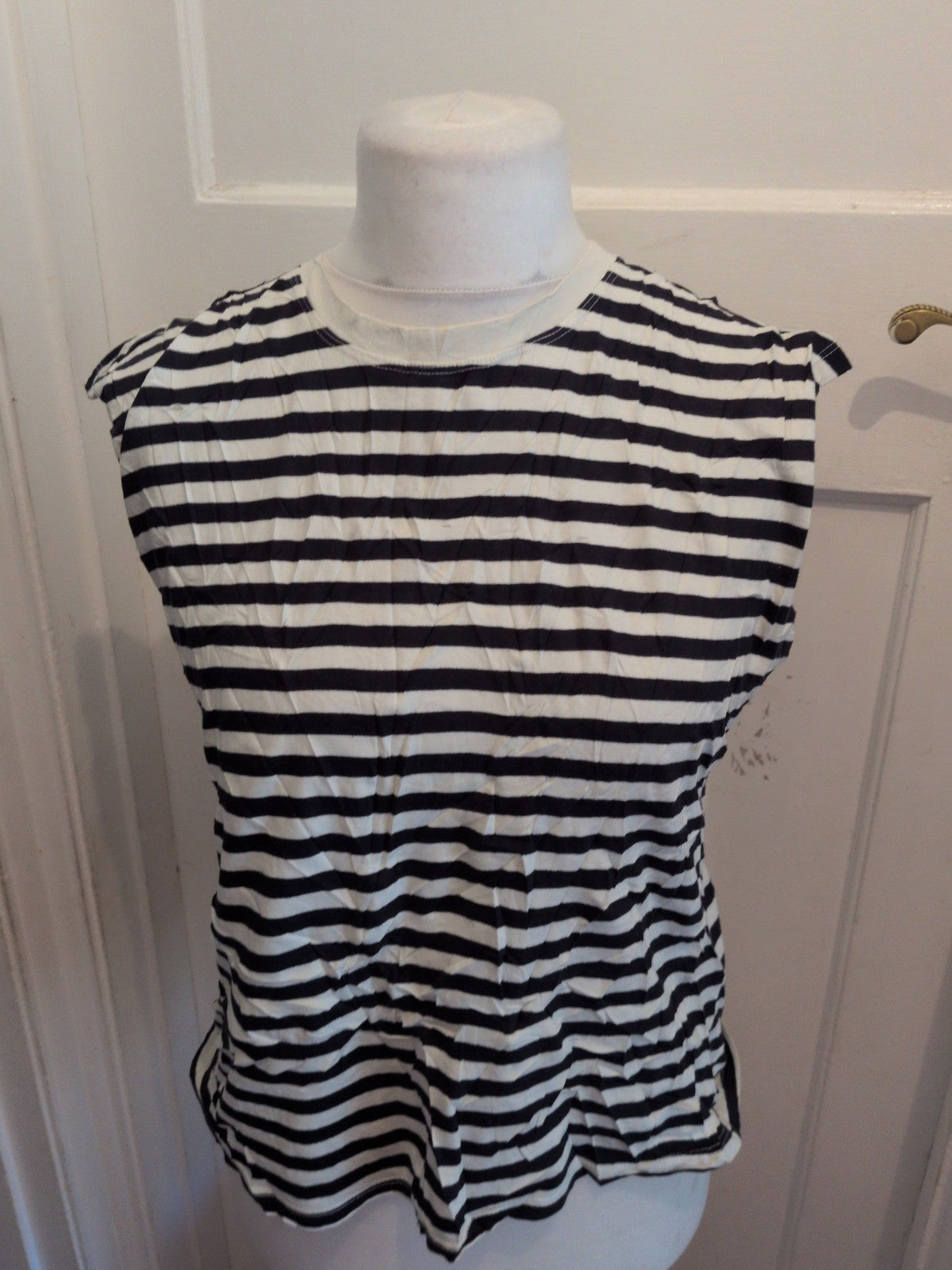Only Large Navy Stripe Ladies T-shirt