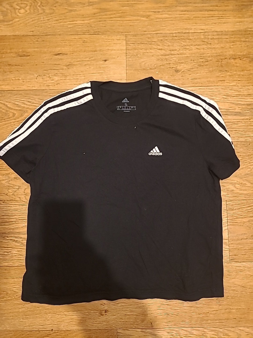 ladies size small uk 8/10 Adidas black t-shirt