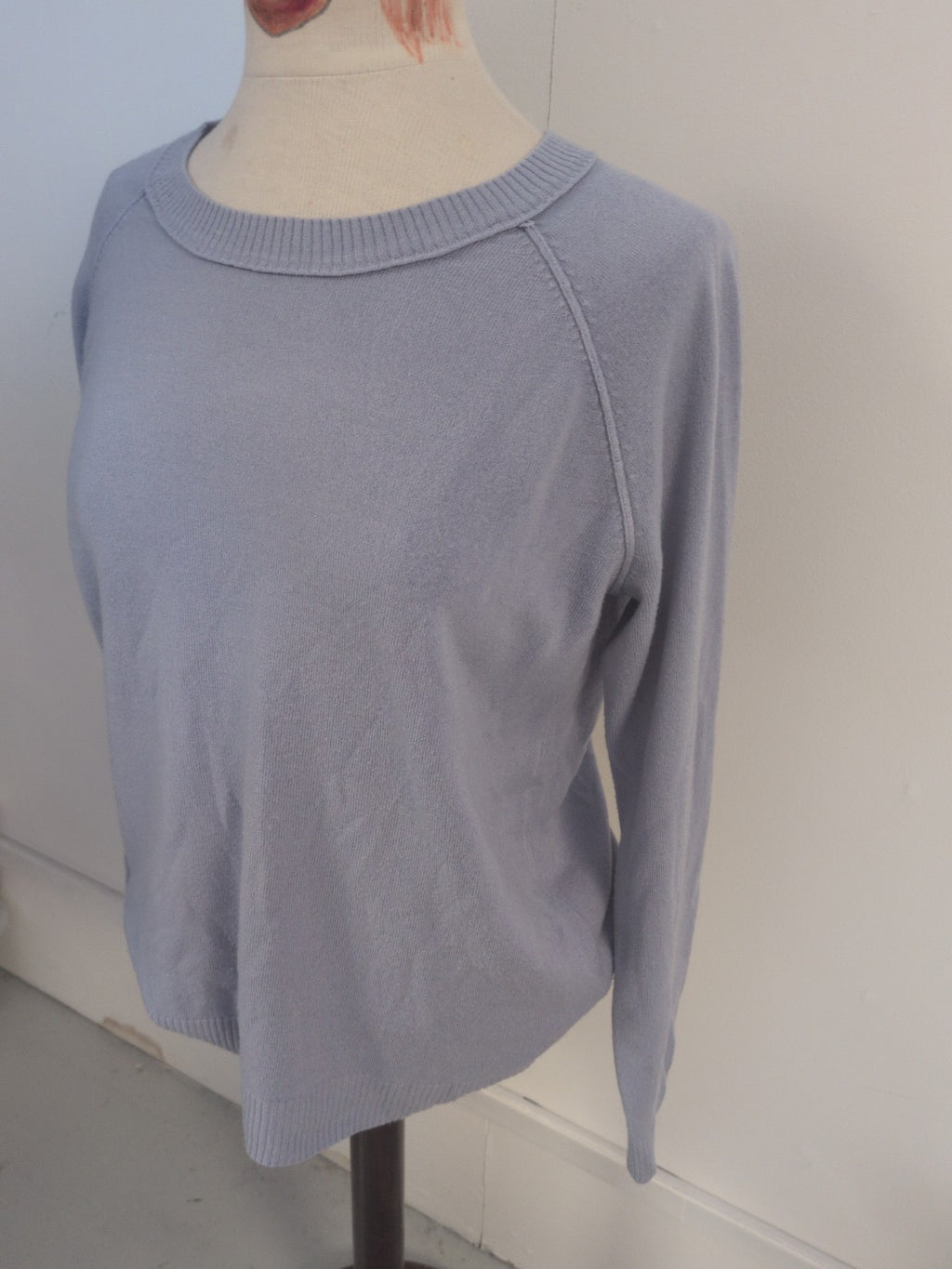 Tu 16 Pale Blue Long Sleeve Lightweight Jumper