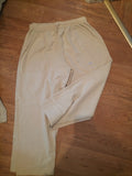 Mens Mabel Size 2XL Stone/Beige Elasticated Trousers