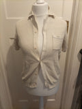 Mens Primark Size XS Stone Short Sleeved Cardigan
