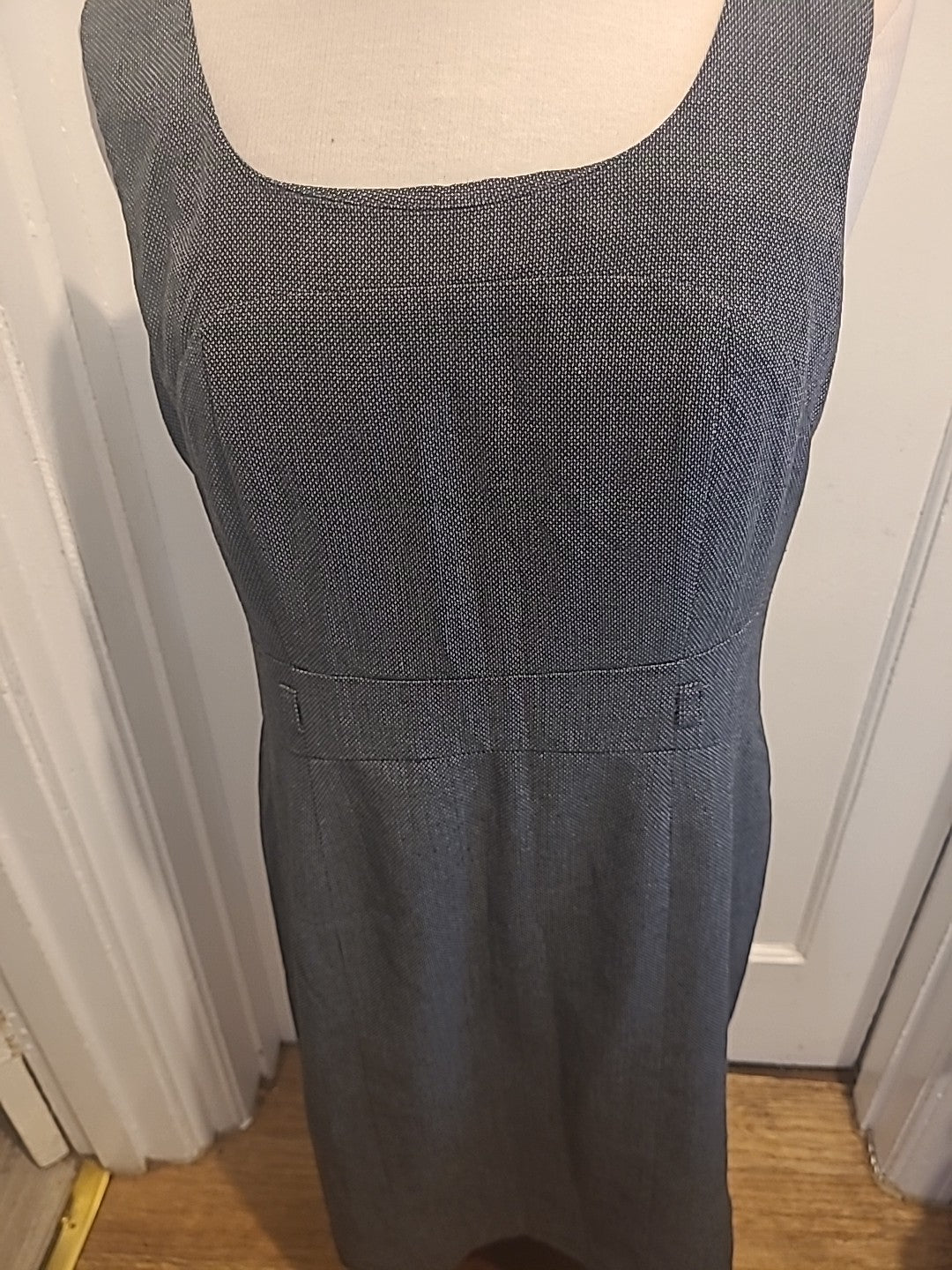 Ladies George Size 14 Grey Fleck Lined Sleeveless Dress