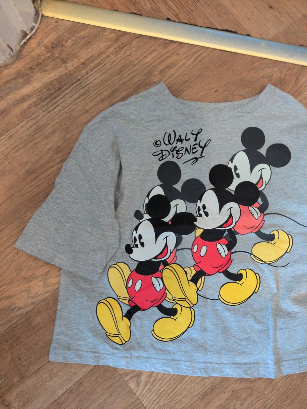 Disney 2XS Grey Mickey Mouse Short Sleeve T-shirt