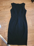 Ladies Zara Size Small Black Sleeveless Lined Pencil Dress